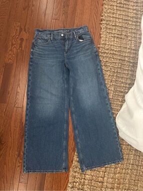 New American Eagle Strigid Low Rise Ultra Wide Leg 2